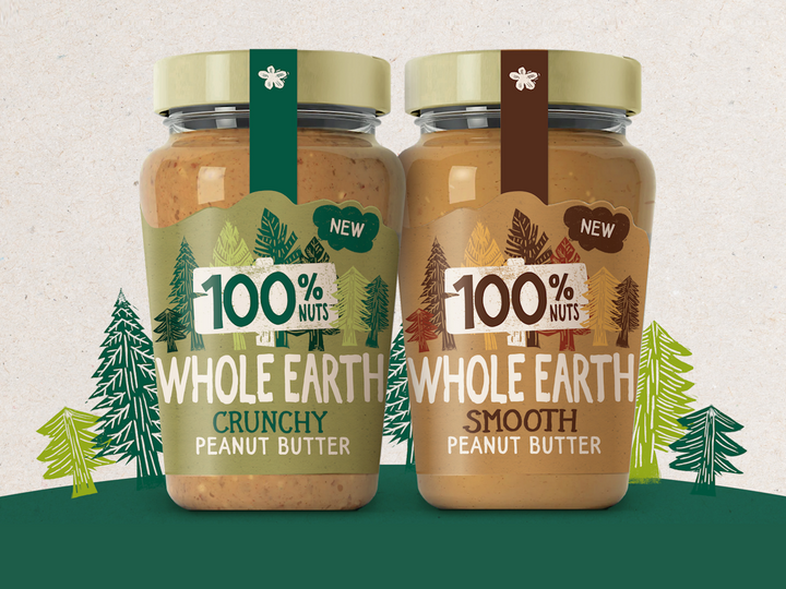 100% Nuts Whole Earth Peanut Butter