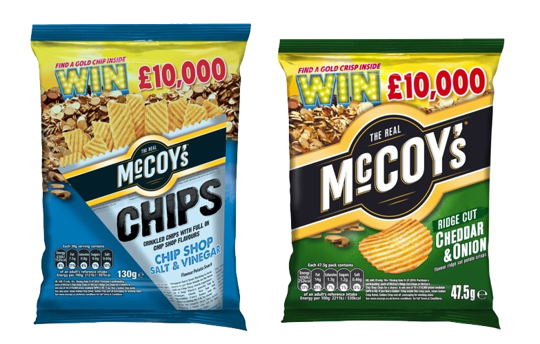 MCCOY’S LAUNCH BIGGEST EVER ‘WIN GOLD’ ON-PACK CAMPAIGN