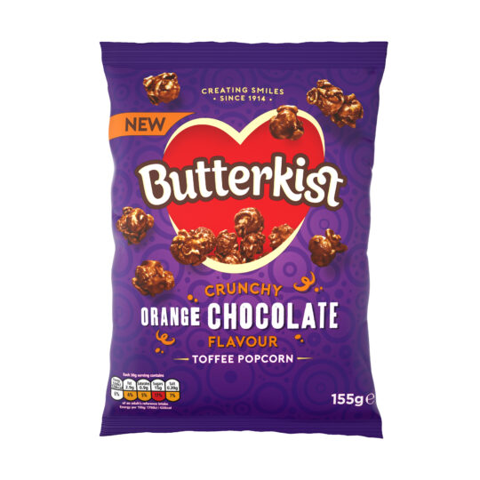 BUTTERKIST EXPANDS RANGE WITH LAUNCH OF NEW ORANGE CHOCOLATE FLAVOUR