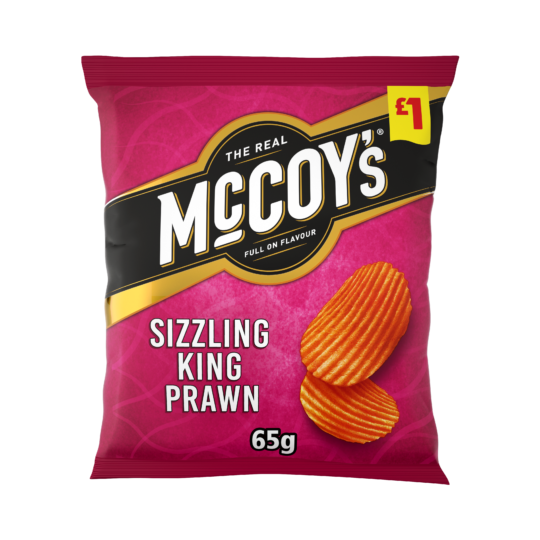 KP Snacks adds to PMP range with McCoy’s Sizzling King Prawn