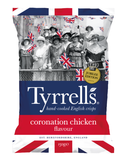 KP Snacks launches Tyrrells Coronation Chicken for a Tyrrellbly Tyrrellbly Tasty Jubilee