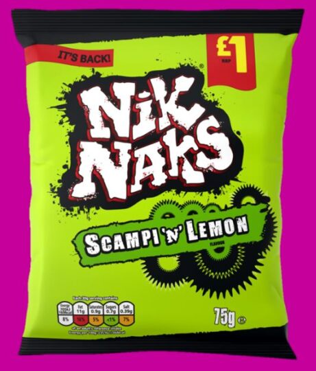Scampi ‘n’ Lemon Nik Naks – the return of a cult flavour!