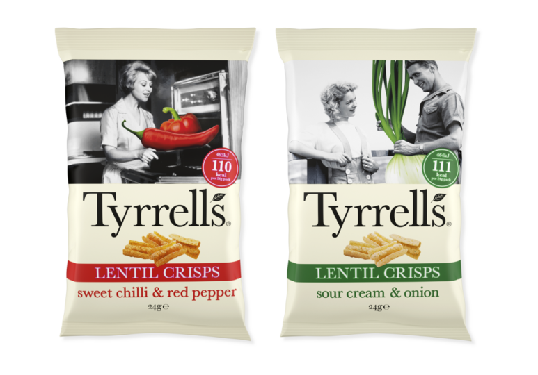 Introducing Tyrrells Lentil Crisps in a new singles format